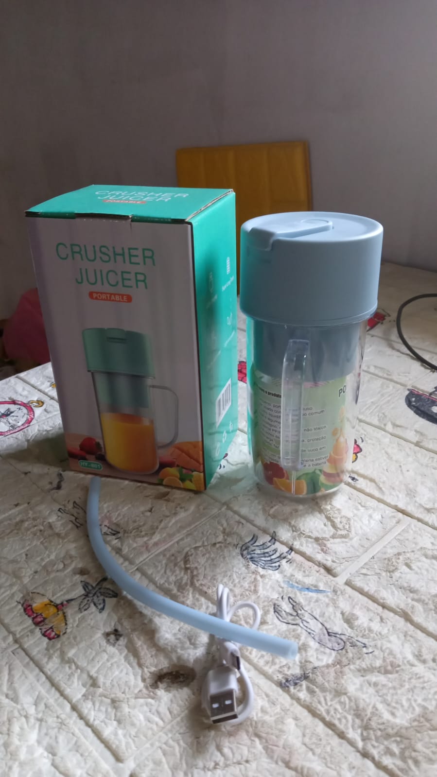 5841 2 In1 Portable Crusher Juicer With Handle & Straw for Smoothie Sipper USB Rechargeable (340 ml) 6 Stainless Steel Blades Compact Juicer Mixer, Juicer Portable Fresh Juice Blender Portable Electric Juicer ( 340 ML ) 5841 2 In1 Portable Crusher Juicer With Handle & Straw for Smoothie Sipper USB Rechargeable (340 ml) 6 Stainless Steel Blades Compact Juicer Mixer, Juicer Portable Fresh Juice Blender Portable Electric Juicer ( 340 ML )